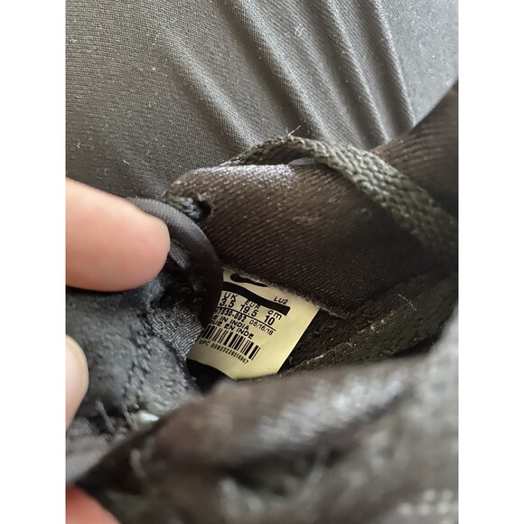 NIKE Toddler Baby AIR FORCE 1 Girls SNEAKERS BLACK Sparkle Glitter Size 3.5C - Picture 7 of 7